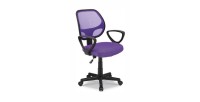 Chaise de bureau IPOLIST Tissu filet mauve, idéal pour un bureau confortable et moderne