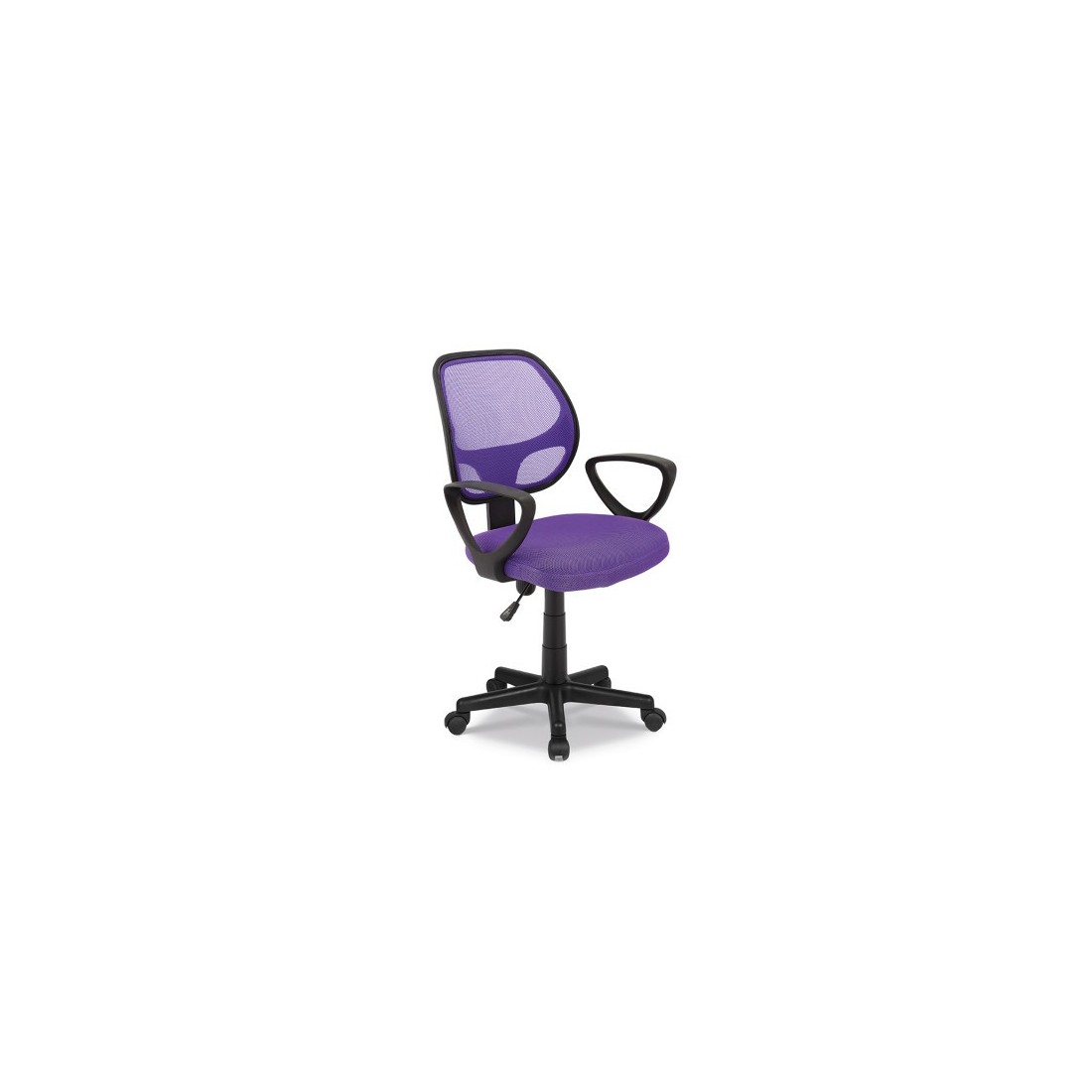 Chaise de bureau IPOLIST Tissu filet mauve, idéal pour un bureau confortable et moderne