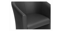 Fauteuil de salon confortable noir. Collection KYOTO