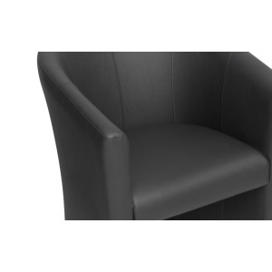 Fauteuil de salon confortable noir. Collection KYOTO