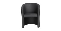 Fauteuil de salon confortable noir. Collection KYOTO