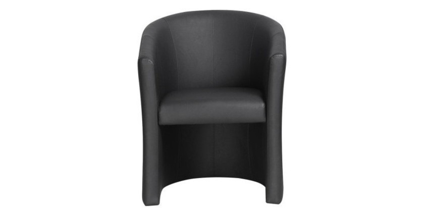 Fauteuil de salon confortable noir. Collection KYOTO