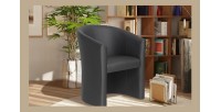 Fauteuil de salon confortable noir. Collection KYOTO