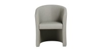 Fauteuil de salon confortable gris clair. Collection KYOTO
