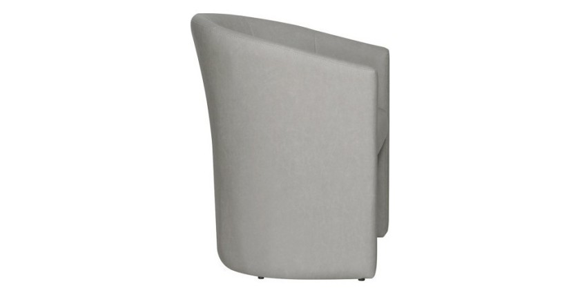 Fauteuil de salon confortable gris clair. Collection KYOTO