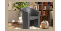 Fauteuil de salon confortable gris foncé. Collection KYOTO
