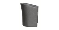 Fauteuil de salon confortable gris foncé. Collection KYOTO