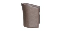 Fauteuil de salon confortable brun foncé. Collection KYOTO