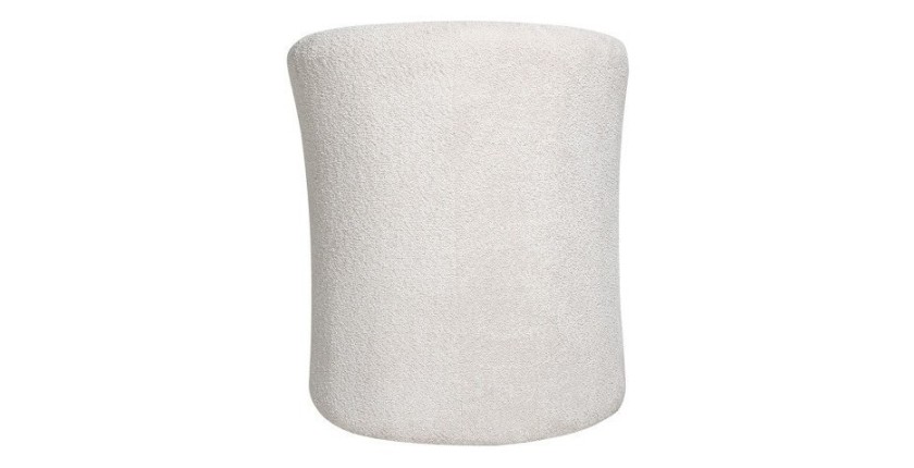 Fauteuil de salon confortable en tissu blanc écru. Collection KYOTO