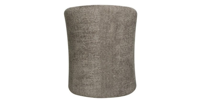 Fauteuil de salon confortable en tissu bouclé brun. Collection KYOTO