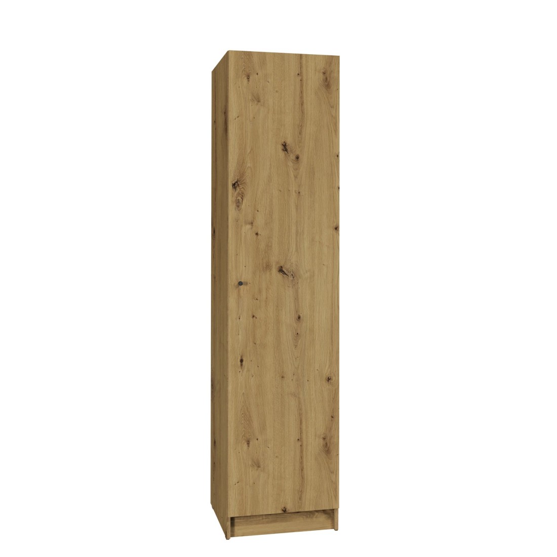 Armoire 1 porte pour dressing collection KANELLE coloris chêne clair