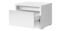 Lot de deux tables de chevet pour chambre à coucher. Collection VERONA. Coloris blanc