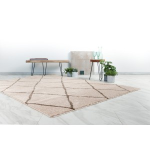 Tapis 230x160cm, beige - Confort et élégance pour votre intérieur