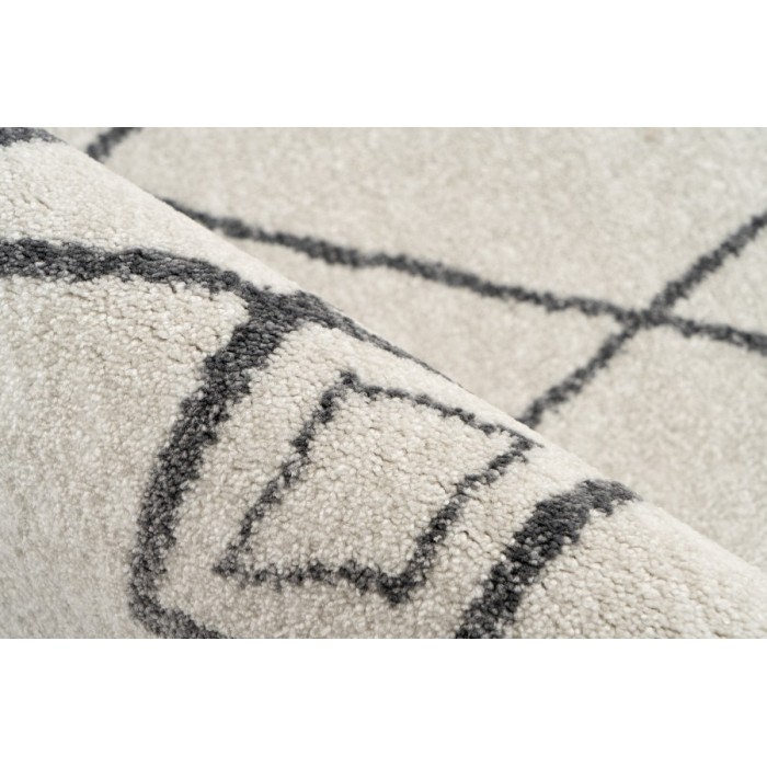 Tapis 150x80cm, design 205 coloris ivoire - Confort et élégance pour votre intérieur