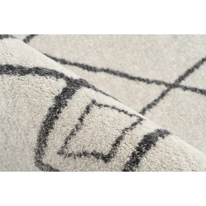 Tapis 170x120cm, design 205 coloris ivoire - Confort et élégance pour votre intérieur