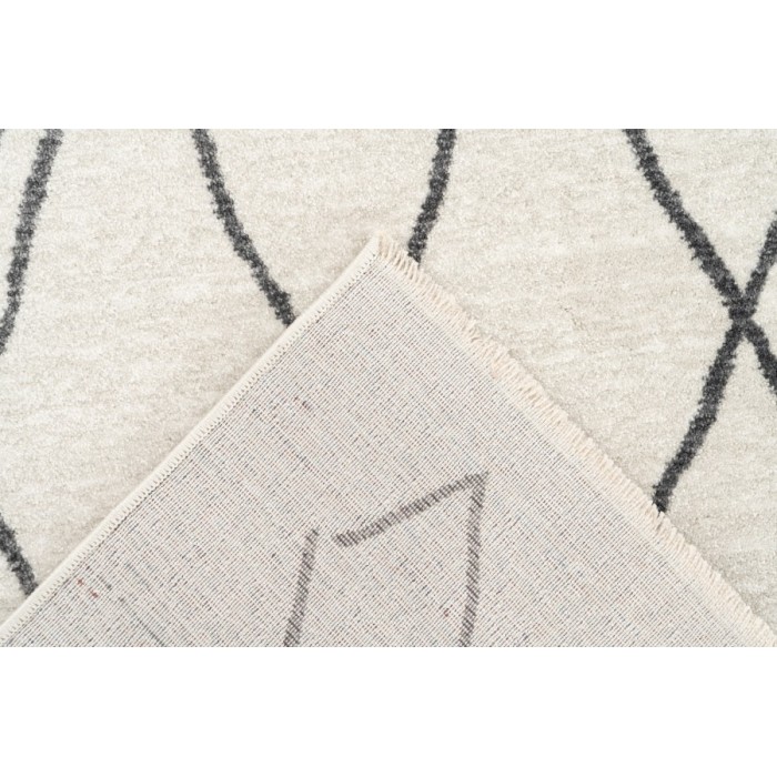 Tapis 170x120cm, design 205 coloris ivoire - Confort et élégance pour votre intérieur