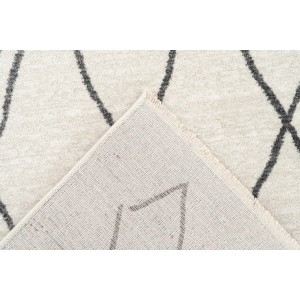 Tapis 170x120cm, design 205 coloris ivoire - Confort et élégance pour votre intérieur