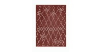 Tapis 230x160cm, design A205R coloris terracotta - Confort et élégance pour votre intérieur