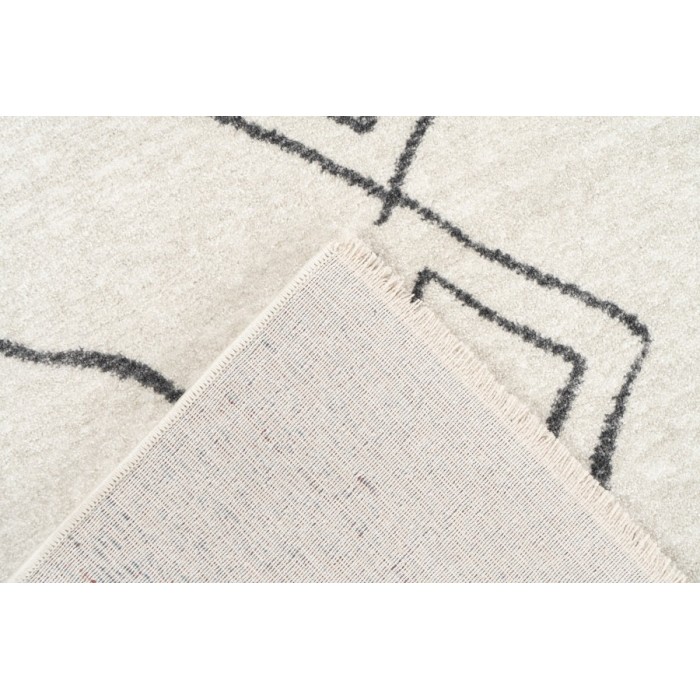 Tapis 150x80cm, design A305R coloris ivoire - Confort et élégance pour votre intérieur