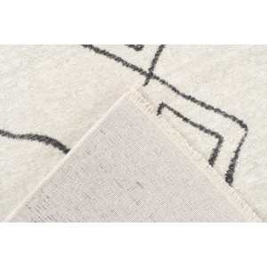 Tapis 150x80cm, design A305R coloris ivoire - Confort et élégance pour votre intérieur