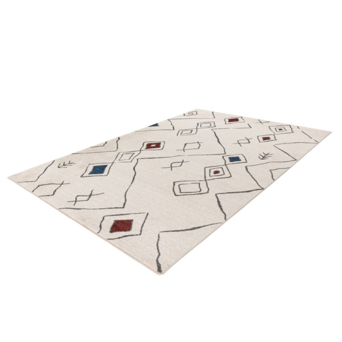 Tapis 170x120cm, design A305R coloris multicouleurs - Confort et élégance pour votre intérieur