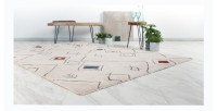 Tapis 290x200cm, design A305R coloris multicolore - Confort et élégance pour votre intérieur
