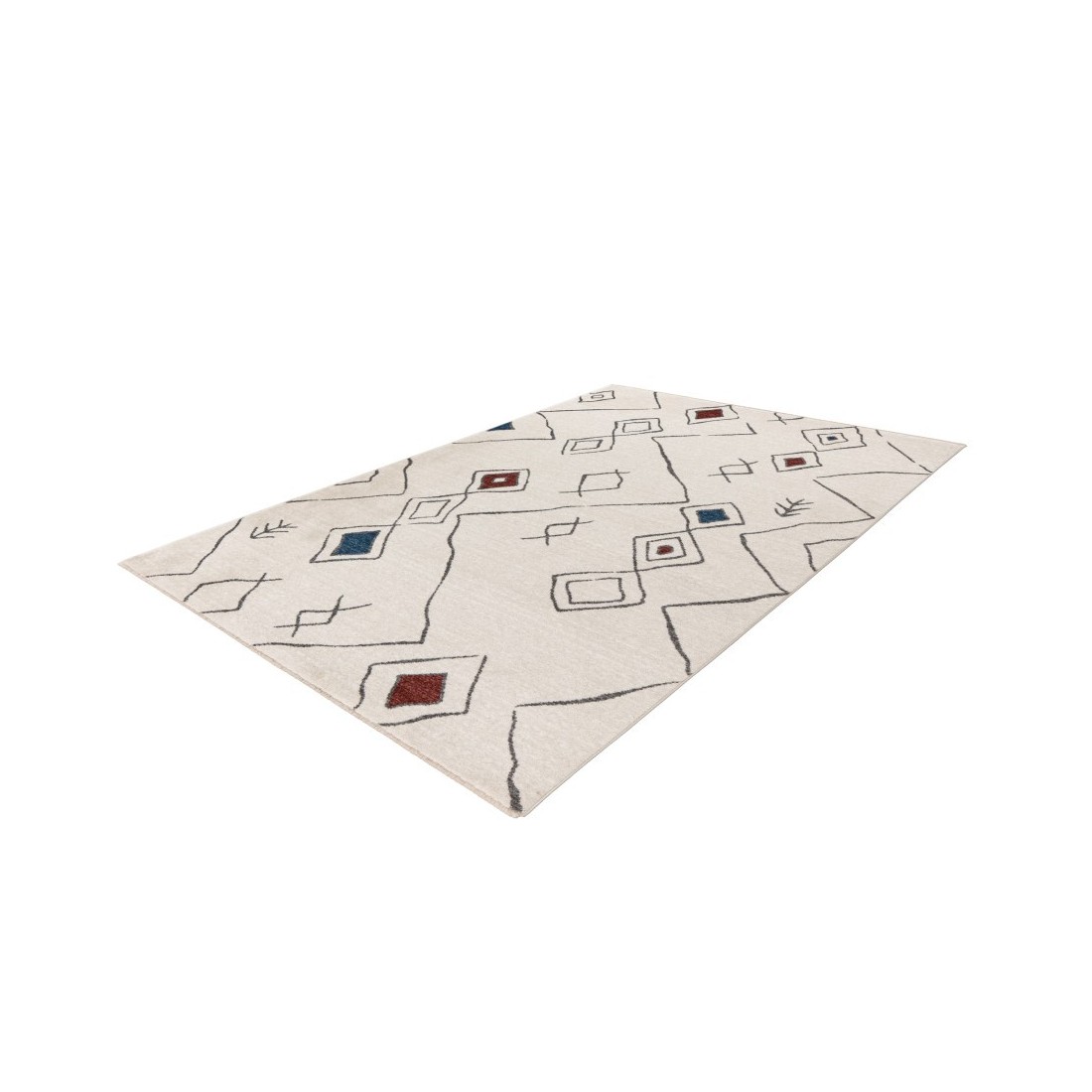 Tapis 290x200cm, design A305R coloris multicolore - Confort et élégance pour votre intérieur