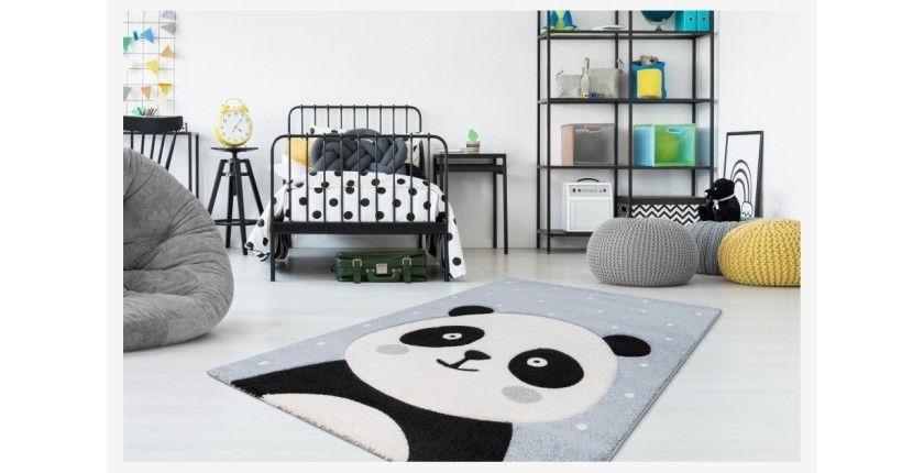 Tapis 150x80cm, design A223O coloris bleu - Confort et élégance pour votre intérieur