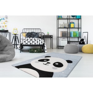 Tapis 150x80cm, design A223O coloris bleu - Confort et élégance pour votre intérieur