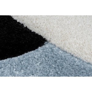 Tapis 150x80cm, design A223O coloris bleu - Confort et élégance pour votre intérieur