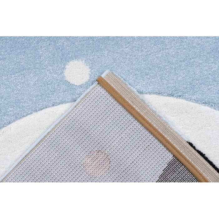 Tapis 230x160cm, design A223O coloris bleu - Confort et élégance pour votre intérieur