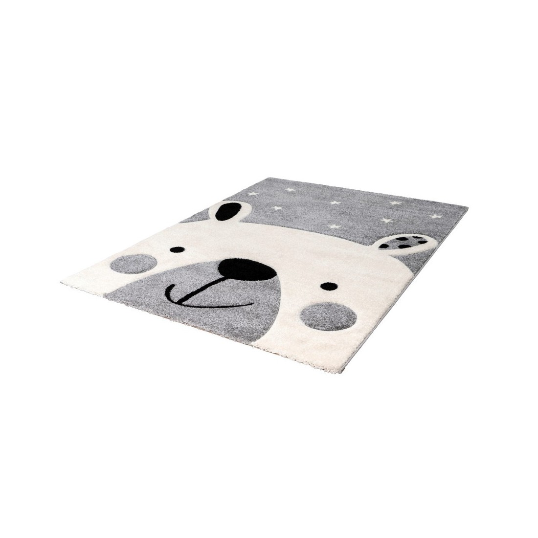 Tapis 150x80cm, design A323O coloris gris - Confort et élégance pour votre intérieur