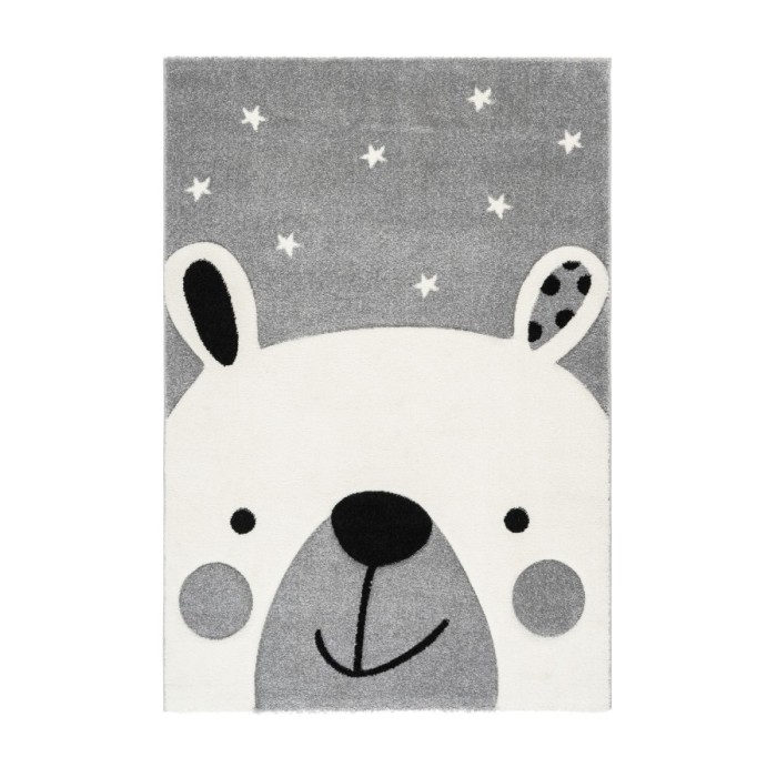 Tapis 150x80cm, design A323O coloris gris - Confort et élégance pour votre intérieur