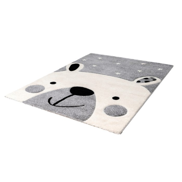 Tapis 230x160cm, design A323O coloris gris - Confort et élégance pour votre intérieur