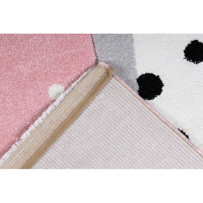 Tapis 150x80cm, design A423O coloris rose - Confort et élégance pour votre intérieur