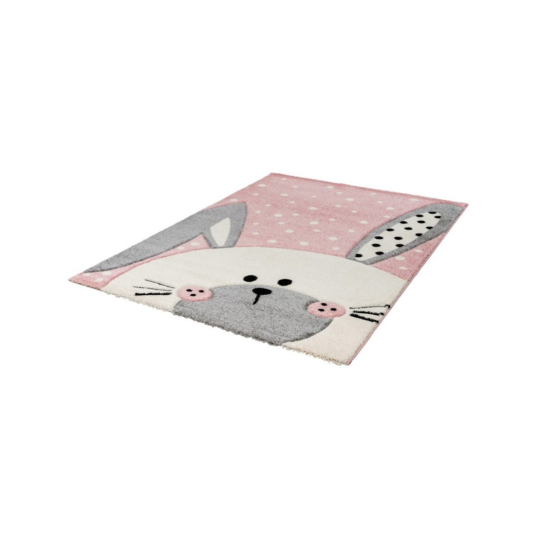 Tapis 230x160cm, design A423O coloris rose - Confort et élégance pour votre intérieur