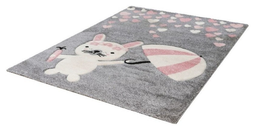 Tapis 230x160cm, design A623O coloris gris - Confort et élégance pour votre intérieur