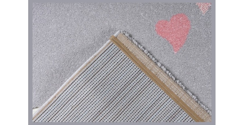 Tapis 230x160cm, design A623O coloris gris - Confort et élégance pour votre intérieur