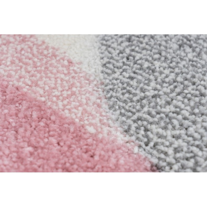 Tapis 170x120cm, design A723O coloris rose - Confort et élégance pour votre intérieur
