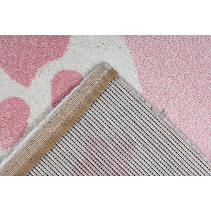 Tapis 170x120cm, design A723O coloris rose - Confort et élégance pour votre intérieur