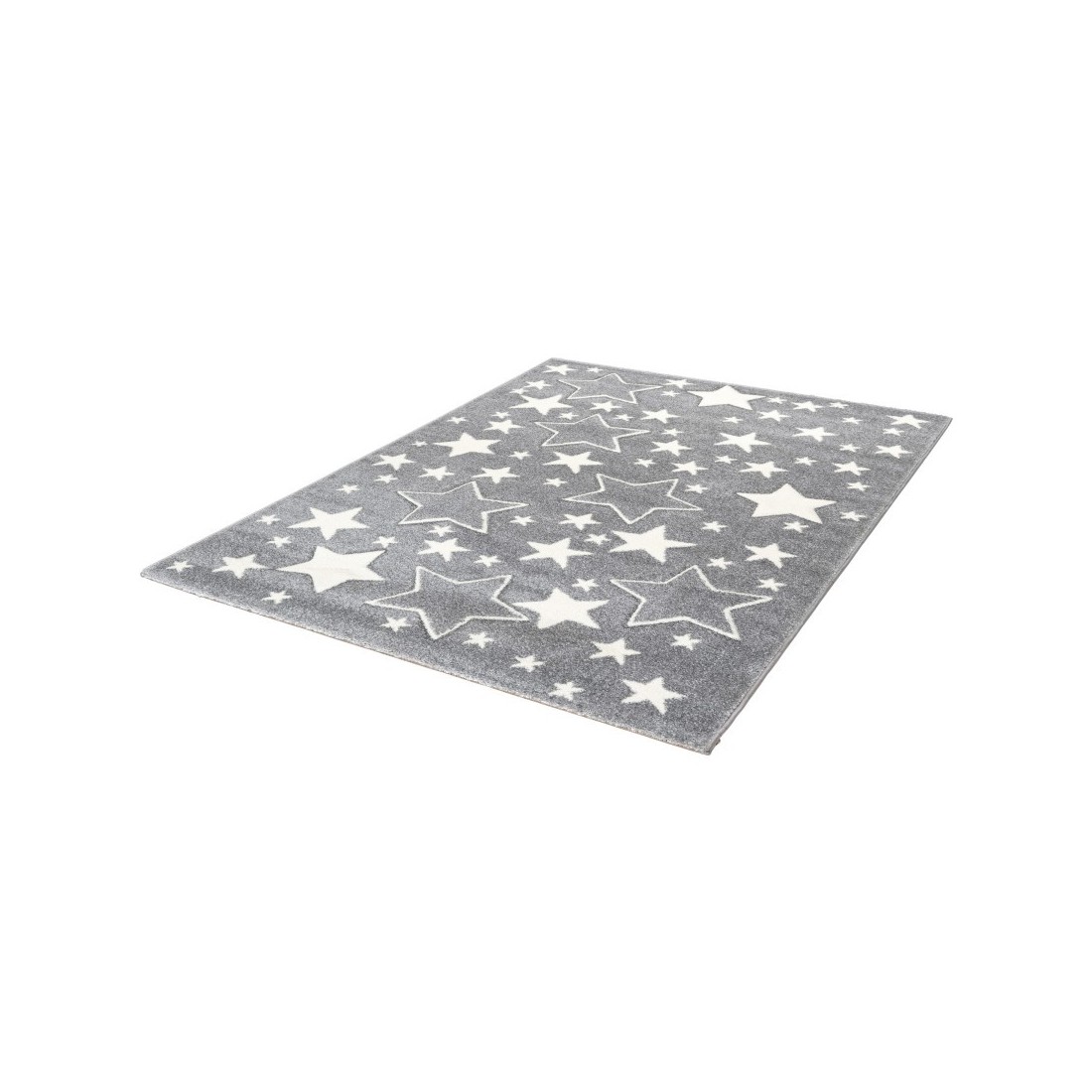 Tapis 170x120cm, design A923O coloris gris - Confort et élégance pour votre intérieur