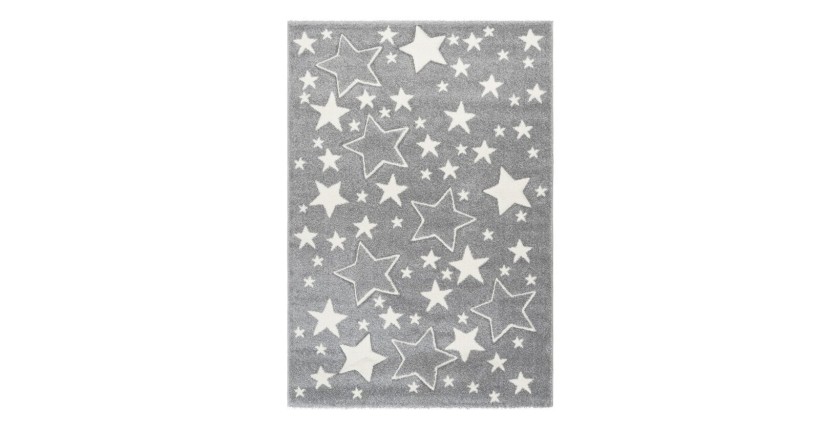 Tapis 170x120cm, design A923O coloris gris - Confort et élégance pour votre intérieur