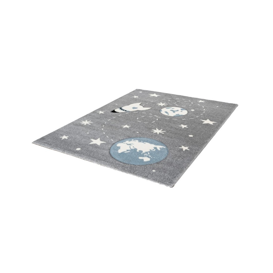 Tapis 170x120cm, design A033O coloris gris - Confort et élégance pour votre intérieur