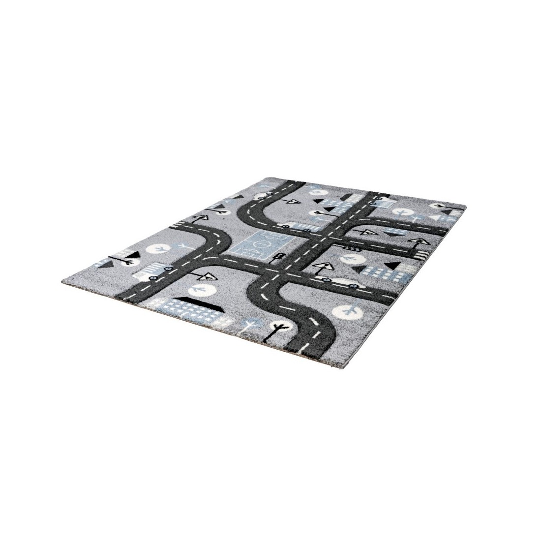 Tapis 150x80cm, design A133O coloris gris - Confort et élégance pour votre intérieur