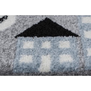 Tapis 150x80cm, design A133O coloris gris - Confort et élégance pour votre intérieur