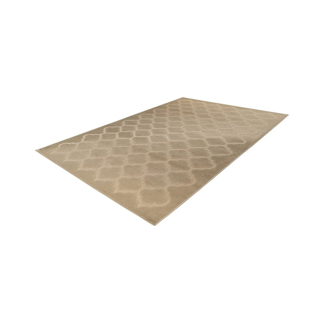 Tapis 170x120cm, design A102A coloris beige - Confort et élégance pour votre intérieur