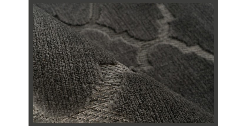 Tapis 150x80cm, design A102A coloris gris - Confort et élégance pour votre intérieur