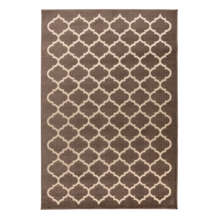 Tapis 300x80cm, design A102A coloris taupe - Confort et élégance pour votre intérieur