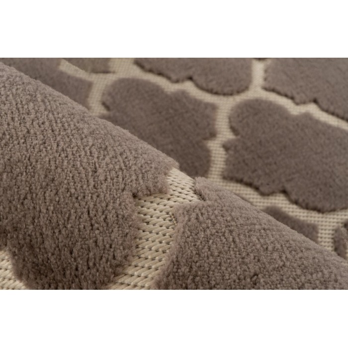 Tapis 230x160cm, design A102A coloris taupe - Confort et élégance pour votre intérieur