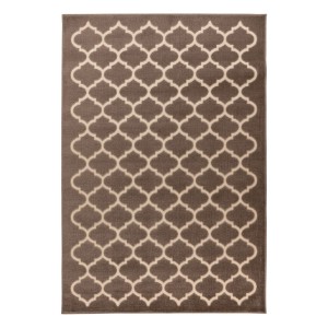 Tapis 290x200cm, design A102A coloris taupe - Confort et élégance pour votre intérieur